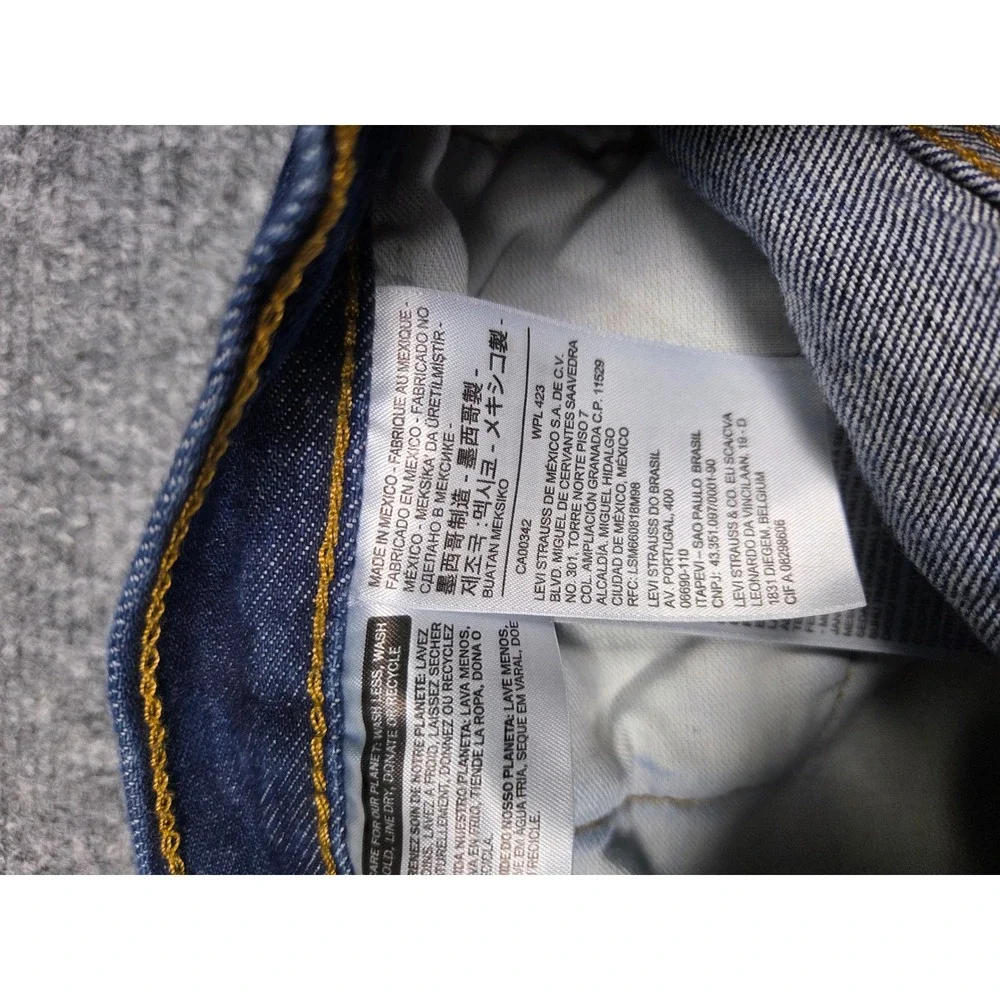 Levi's‎ 501 Original Fit Jeans Mens 38x36 Blue Dark Wash Button Fly Denim 117-1
